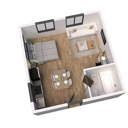 Apartman La Halte Troyenne I Parking, Gare - Confort & Cosy Sainte-Savine